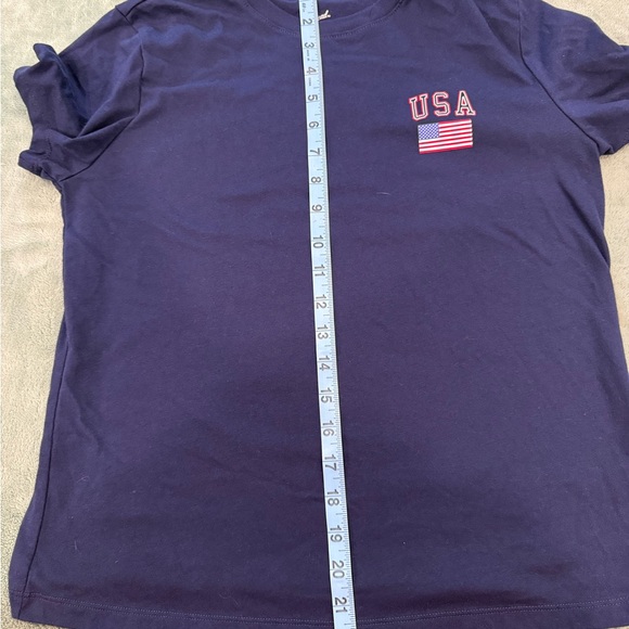 Universal Thread USA Flag Navy Blue T Shirt Women’s Small Patriotic Graphic Tee - Picture 6 of 7